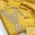 Yellow silk embroidered unstitched dressmaterials 3 pair top bottom dupptaa