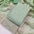 Green silk  embroidered unstitched dressmaterials 3 pair top bottom dupptaa