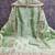 Green silk  embroidered unstitched dressmaterials 3 pair top bottom dupptaa