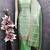 Green silk  embroidered unstitched dressmaterials 3 pair top bottom dupptaa