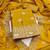 Mustard silk embroidered unstitched dressmaterials 3 pair top bottom dupptaa