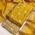 Mustard silk embroidered unstitched dressmaterials 3 pair top bottom dupptaa
