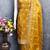 Mustard silk embroidered unstitched dressmaterials 3 pair top bottom dupptaa