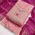 Pink silk  embroidered unstitched dressmaterials 3 pair top bottom dupptaa