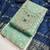 Green silk  embroidered unstitched dressmaterials 3 pair top bottom dupptaa