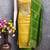 Yellow silk embroidered unstitched dressmaterials 3 pair top bottom dupptaa