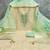 Green silk  embroidered unstitched dressmaterials 3 pair top bottom dupptaa