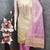 Lavender silk embroidered unstitched dressmaterials 3 pair top bottom dupptaa