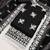 Black chanderi  embroidered unstitched dressmaterials 3 pair top bottom dupptaa