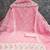 Pink chanderi  embroidered unstitched dressmaterials 3 pair top bottom dupptaa