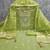 Green silk  embroidered unstitched dressmaterials 3 pair top bottom dupptaa