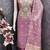 Lavender silk embroidered unstitched dressmaterials 3 pair top bottom dupptaa