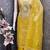Mustard silk embroidered unstitched dressmaterials 3 pair top bottom dupptaa