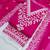 Pink chanderi  embroidered unstitched dressmaterials 3 pair top bottom dupptaa