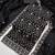 Black silk  embroidered unstitched dressmaterials 3 pair top bottom dupptaa