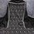 Black silk  embroidered unstitched dressmaterials 3 pair top bottom dupptaa