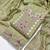 Green silk  embroidered unstitched dressmaterials 3 pair top bottom dupptaa
