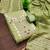 Green silk  embroidered unstitched dressmaterials 3 pair top bottom dupptaa