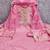 Pink silk  embroidered unstitched dressmaterials 3 pair top bottom dupptaa