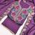 Lavender silk embroidered unstitched dressmaterials 3 pair top bottom dupptaa