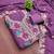 Lavender silk embroidered unstitched dressmaterials 3 pair top bottom dupptaa