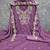 Lavender silk embroidered unstitched dressmaterials 3 pair top bottom dupptaa