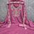 Pink silk  embroidered unstitched dressmaterials 3 pair top bottom dupptaa