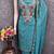 Indigo silk embroidered unstitched dressmaterials 3 pair top bottom dupptaa