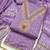 Lavender chanderi embroidered unstitched dressmaterials 3 pair top bottom dupptaa