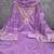 Lavender chanderi embroidered unstitched dressmaterials 3 pair top bottom dupptaa