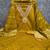 Mustard chanderi embroidered unstitched dressmaterials 3 pair top bottom dupptaa