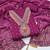 Pink chanderi  embroidered unstitched dressmaterials 3 pair top bottom dupptaa
