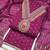 Pink chanderi  embroidered unstitched dressmaterials 3 pair top bottom dupptaa