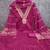 Pink chanderi  embroidered unstitched dressmaterials 3 pair top bottom dupptaa