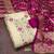 Pink silk  embroidered unstitched dressmaterials 3 pair top bottom dupptaa