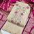 Pink silk  embroidered unstitched dressmaterials 3 pair top bottom dupptaa