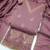 Pink silk  embroidered unstitched dressmaterials 3 pair top bottom dupptaa