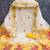 Gold silk embroidered unstitched dressmaterials 3 pair top bottom dupptaa