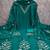 Indigo silk embroidered unstitched dressmaterials 3 pair top bottom dupptaa