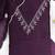Wine silk embroidered unstitched dressmaterials 3 pair top bottom dupptaa