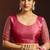 Shaded pink satin beads work border party wear saree