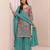 sea green designer sharara suit