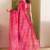 Satin checked print ready to wear saree