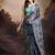 Satin ethnic motifs zari foil ready to wear saree