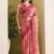 Satin ethnic motifs zari foil ready to wear saree