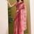 Satin ethnic motifs zari foil ready to wear saree
