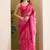 Satin ethnic motifs zari foil ready to wear saree