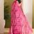 Satin ethnic motifs zari foil ready to wear saree