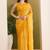 Satin ethnic motifs zari foil ready to wear saree