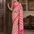 Pink pure georgette leheriya ready to wear saree